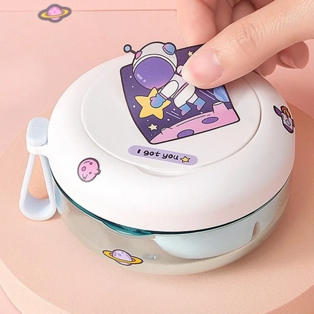 Mini scatola da bagno per protesi Custodia per denti finti resistente alle perdite a doppio strato Comoda scatola per la pulizia ortodontica per la protezione della bocca Uso da viaggio