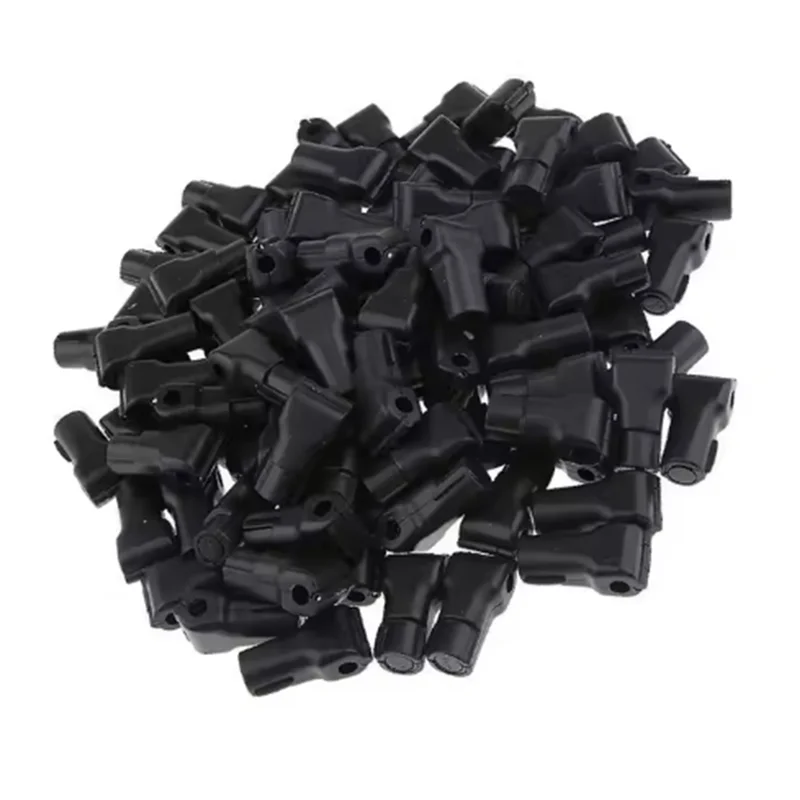 A95I-100 pezzi Gancio di arresto Blocco di sicurezza Lucchetto Blocco antifurto Nero