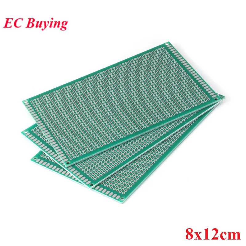 8x12cm Single Side Copper Prototype PCB 8*12cm Universal Printed Circuit Board Fiberglass Plate Soldering Protoboard For Arduino