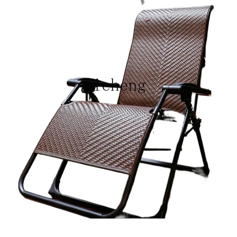 ZK recliner lunch break folding household folding chair balcony for the elderly leisure nap chair home decoration accessories