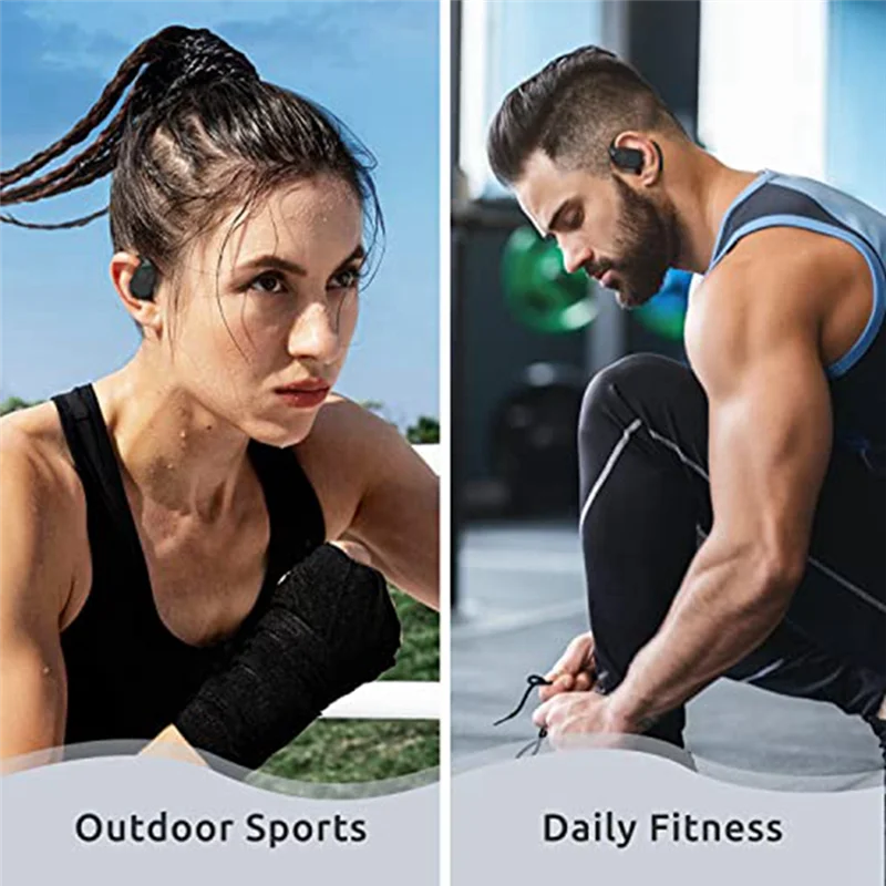 

Reliable-Open Ear Headphones, Bluetooth 5.3 Wireless Headphones True Wireless Open Ear Earbuds with Earhooks Sports Headphones