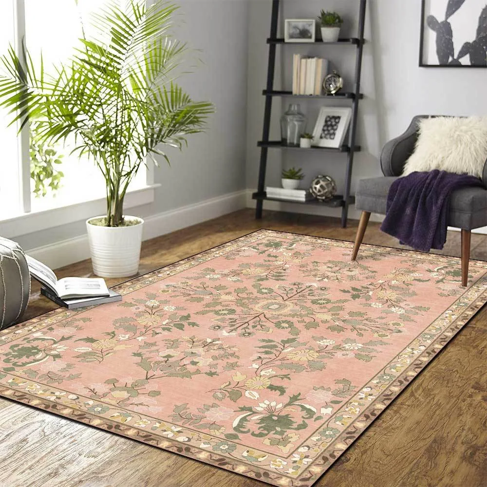VIKAMA European Style Living Room Large Carpet Comfortable Bedroom Bed Blanket Home Sofa Table Mat Vintage Cloakroom Carpet