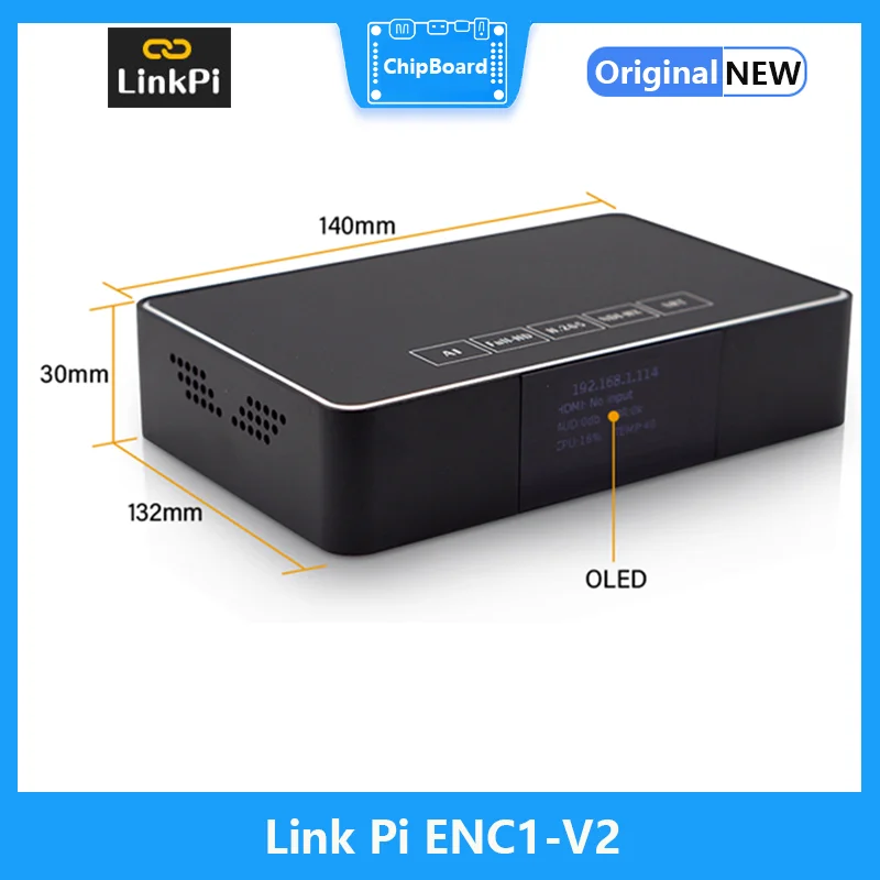 Link Pi ENC1-V2 Hisilicon Hi3520DV400 HDMI кодер-декодер HD SR/RTMP/RTSP/ONVIF/HLS прямая трансляция с поддержкой YouTube, Facebook