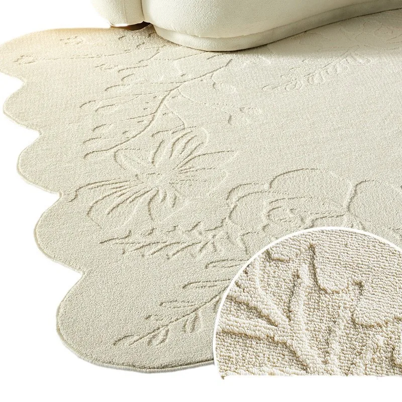 พรมไหมกันน้ำ ไม่ต้องขัด ไม่ต้องซัก ห้องนอน ห้องนั่งเล่น รูปทรงพิเศษ สไตล์ฝรั่งเศสโบราณ