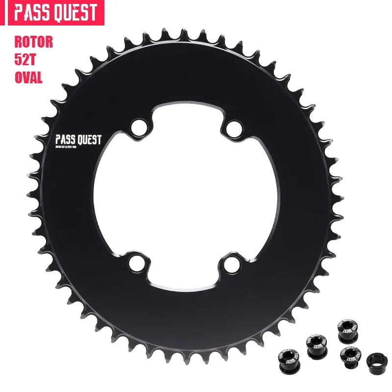 PASS QUEST 110BCD smal breed kettingblad voor rotor AERO crankstel 40T-60T rond weg zwart 9-12 versnellingen kinnenwiel
