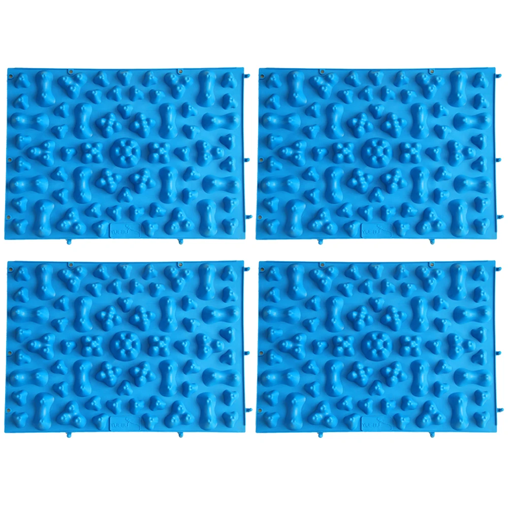 

4 шт. коврик для массажа ног, складная пластина для точечного массажа для офиса и домашнего использования, снимает усталость, улучшает кровообращение Tpe