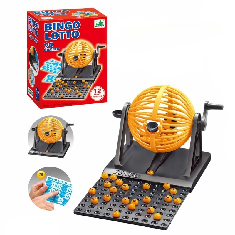 

Regal Bingo Deluxe Bingo Game Set Bingo Balls Master Board Cards, and 90 Colorful Chips - Bingo Games for Adults Large Group