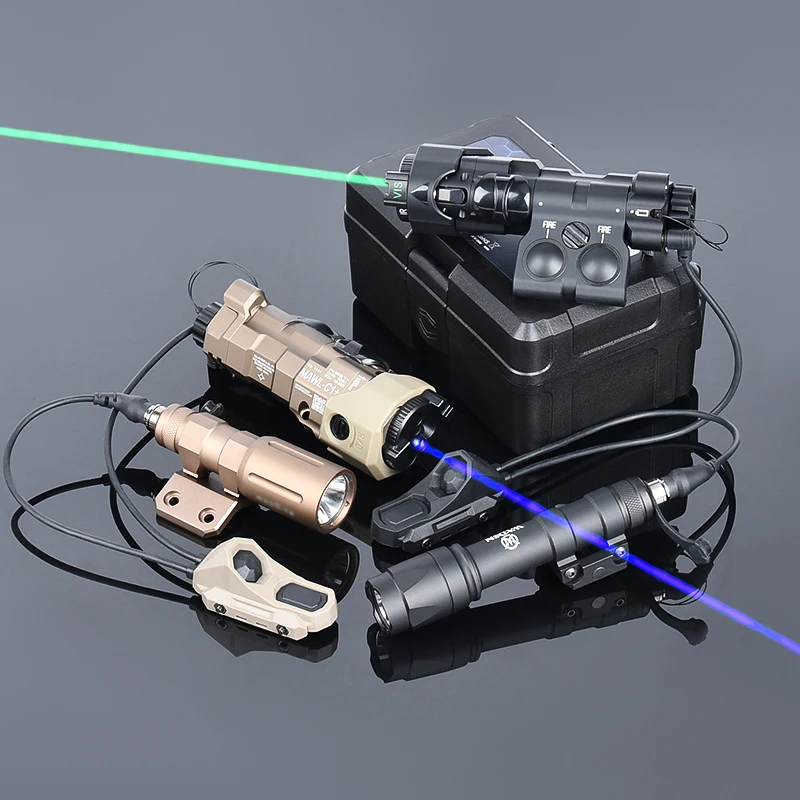 Tactical MAWL-C1 Light Wadsn PLHv2 Flashlight Hunting Upgraded CNC Red Blue Green Dot Laser Mawl C1 IR Illumination Scoutlight