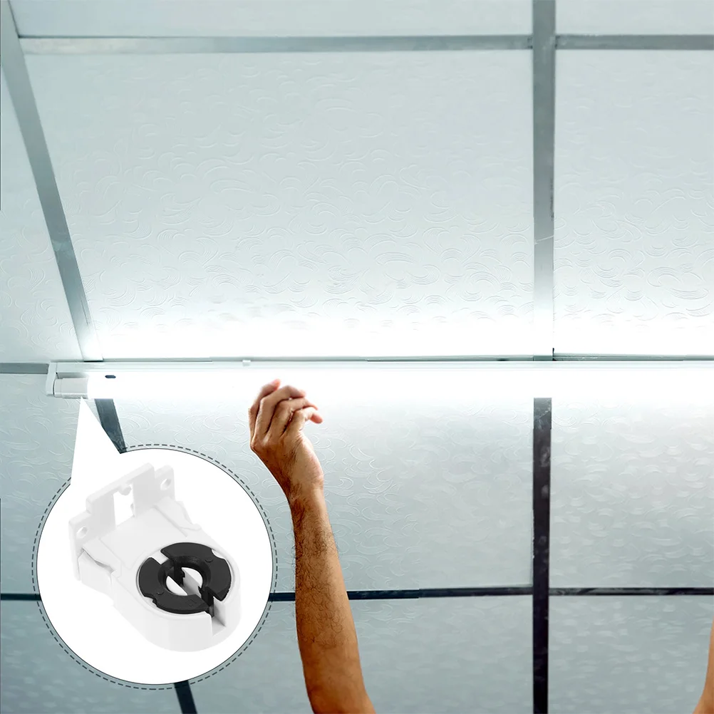 

20pcs Fluorescent Holder Led Tube Light Socket For Home Office Basement Closet Workshop Retrofit Compatible