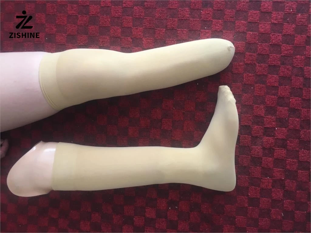 10pcs Thickened High Elastic Socks Flesh-Colored Residual Limb Prosthetic Leg Sleeve Cover for Amputees Disability Stump