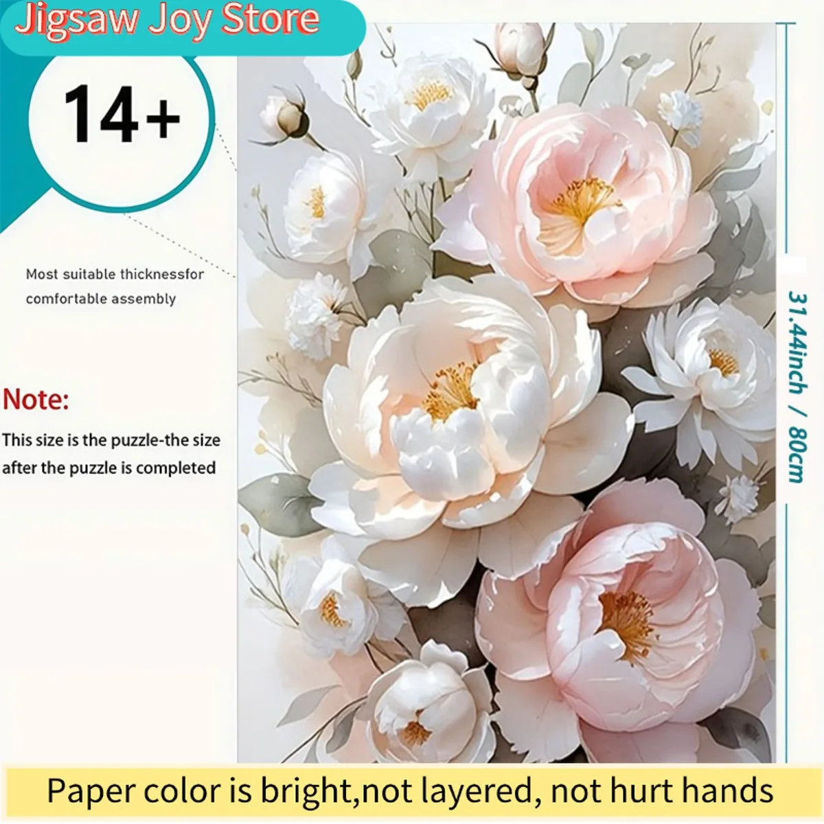 

A 1200pcs Jigsaw Puzzle Is a Delightful Method to Unwind. This Elegant Floral Puzzle, Measuring 60Cm by 80Cm, Is Made from Stu