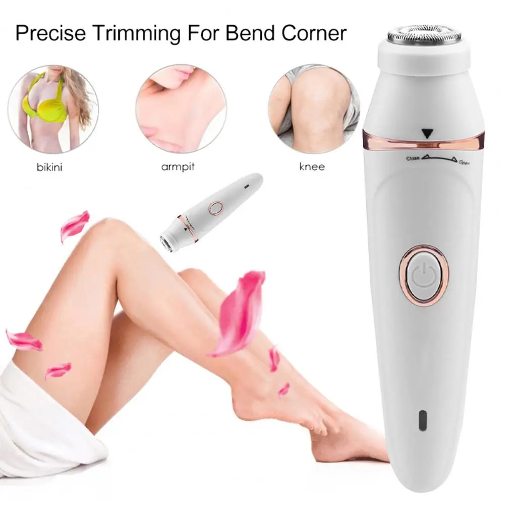 Women Electric Face Epilator Waterproof Face Body Bikini Area Arm Leg Hair Removal Device Hair Remover Trimmer Shaver