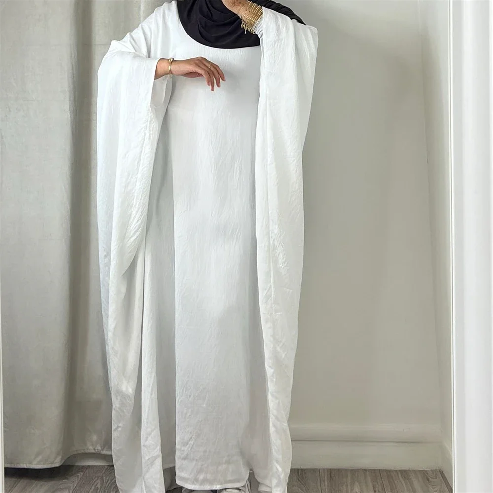 Moslim Vrouwen Casual Bescheiden Abaya Lange Maxi Jurken Turkije Dubai Kaftan Arabische Gewaad Eid Ramadan Vleermuis Mouw Jalabiya Caftan Vestidos