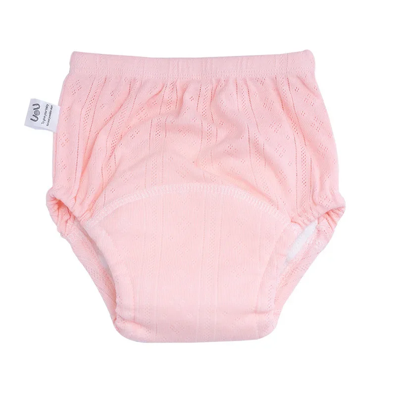 Pasgeboren Trainingsbroek Baby Shorts Effen Kleur Wasbaar Ondergoed Jongen Meisje Doek Luier Herbruikbare Luiers Baby Slipje