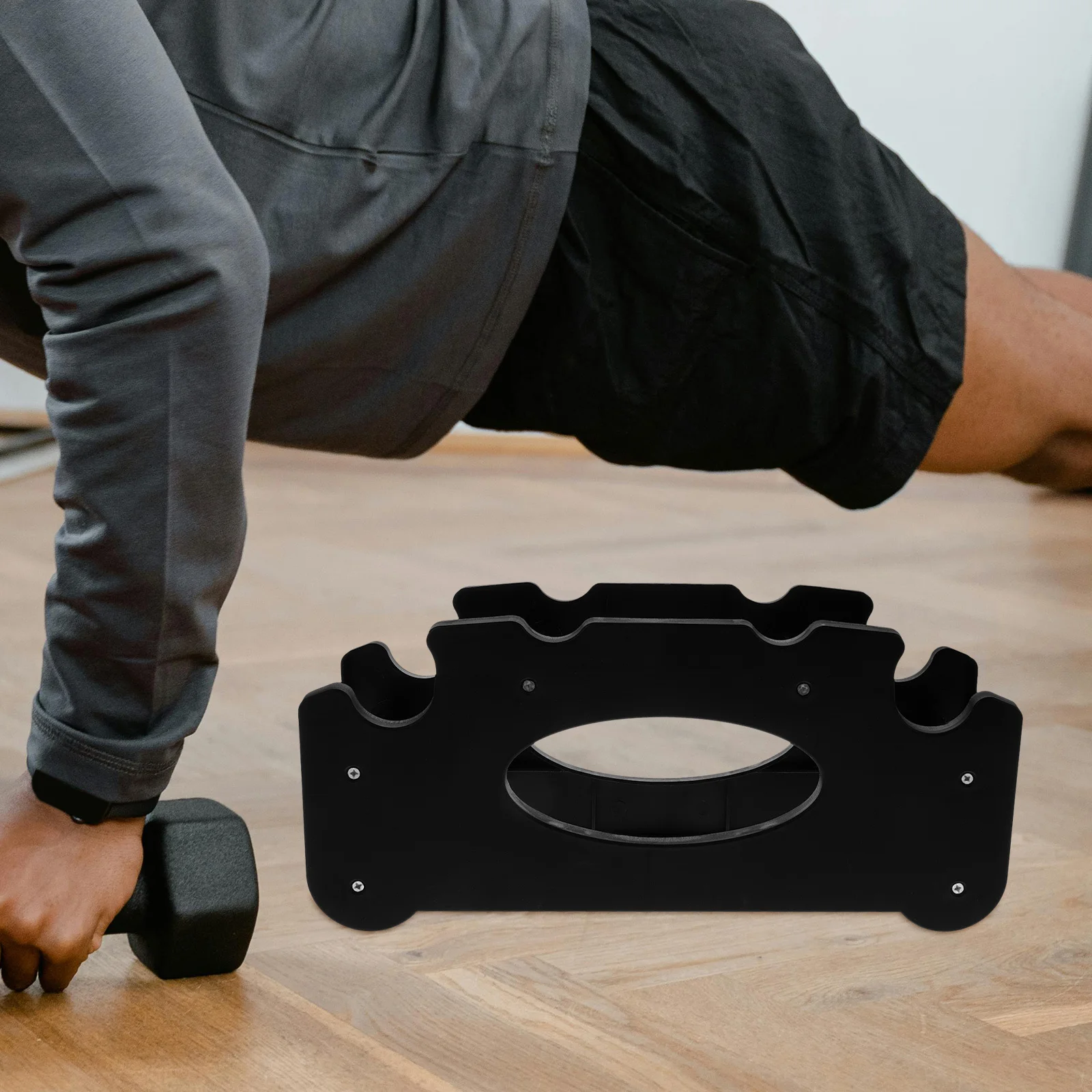 

Dumbbell Rack Plastic Heavy Duty Tree Shape Compact Stable Dumbbell Storage Holder Organizer for Home Gym Workout Accessory