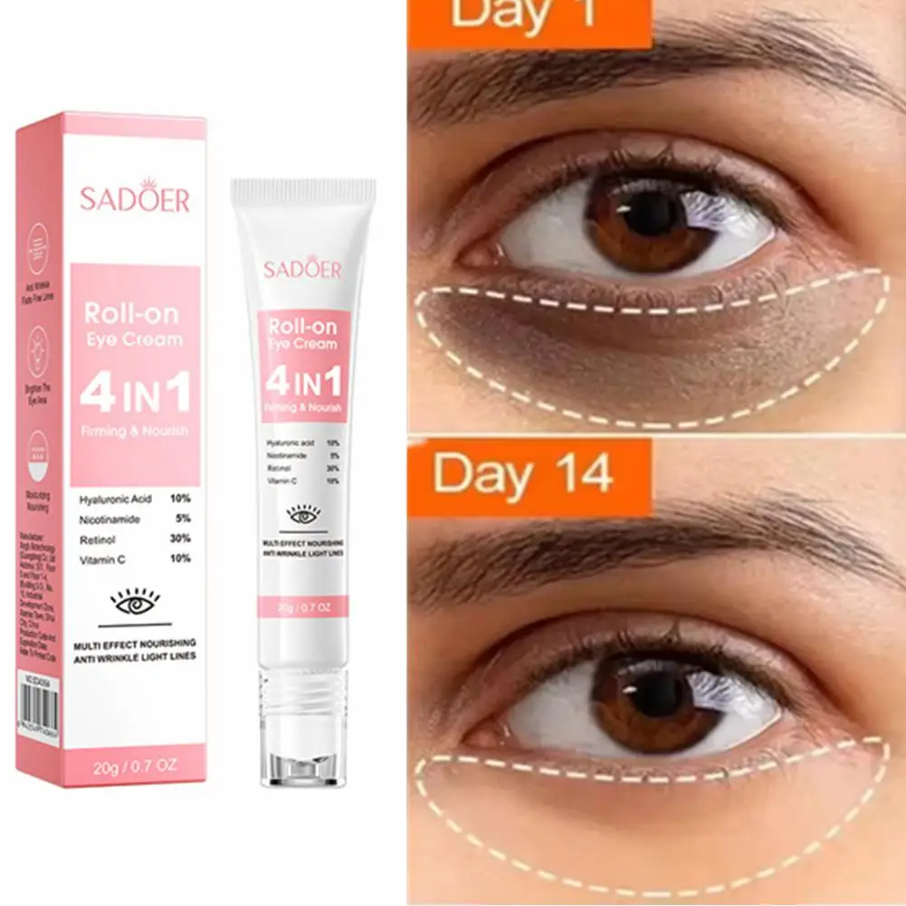 

Instant Eye Bag Removal Cream Collagen Anti-Wrinkle Fade Fine Lines Firming Skin Anti Dark Circle Puffiness Brighten Eye Care20g