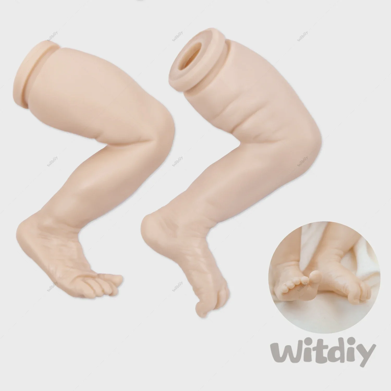 Twin-AB 46 سنتيمتر/18.11 بوصة جديد الفينيل فارغة تولد من جديد دمية طفل غير مصبوغ عدة/إعطاء 2 هدايا