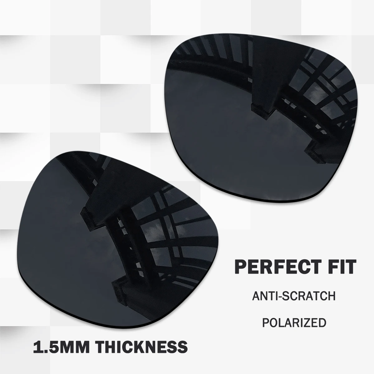 

Polarized & Tinted Replacement Lenses for Meta Wayfarer(Gen2) RW4012 50mm Sunglasses