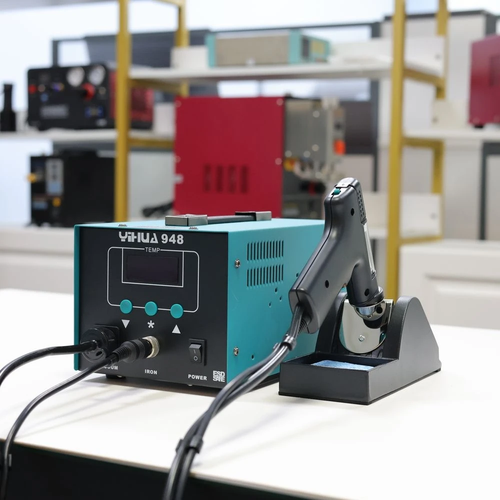 Stazione a ventosa per saldatura elettrica professionale YIHUA 948 90W |   Display a LED |   Controllo della temperatura 380 ° C-480 ° C