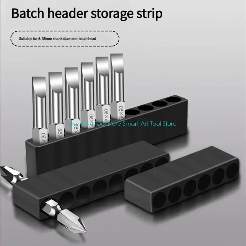 E1PB Strong Plastic Driver Enclosure Container Fit For 6.35mm Driver Accessories Workshop Tool Management Easy Identification