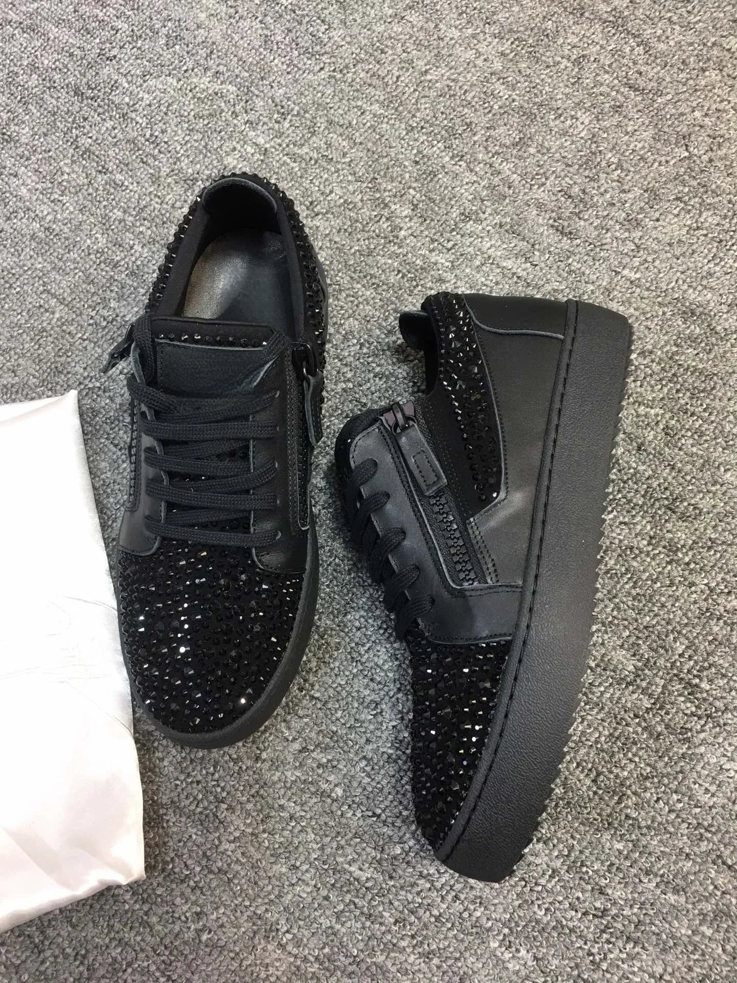 

New Fashion Casual Sneakers for Men Brand Designer Women Tennis shoes Luxury Real Leather GZ Loafers Sports shoes 35-48 G0005