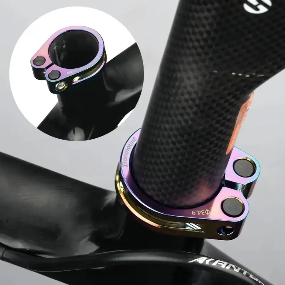 Aluminum Alloy Bike Seat Clamp 31.8/34.9 mm Black Multicolor Bike Seat Post Tube Clip Bicycle Seatpost Clamp MTB Bike Road Bike