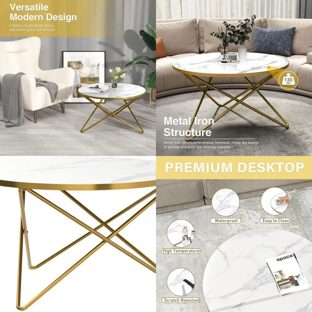 

Круглый журнальный столик белого мрамора