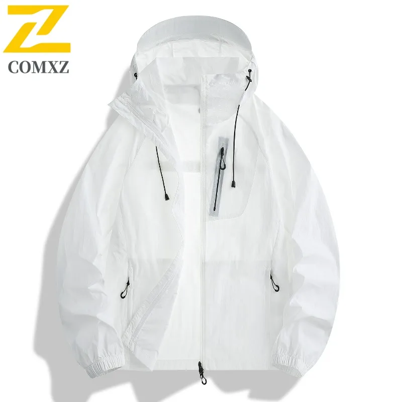 

Men Sunscreen Clothes Jacket Breathable Long-sleeved UV Protection Hiking Anti-ultraviolet Women Skin Clothes Summer Windbreaker