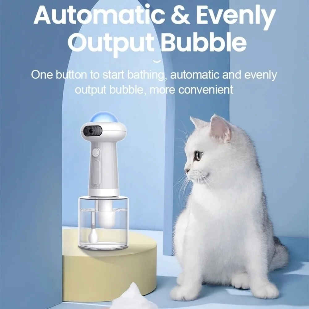 

Electric Pet Bathing Machine Shampoo Convenient Cat Dog Bath Bubbler Wireless Easy To Use Automatic Foam Sprayer Pet Salon