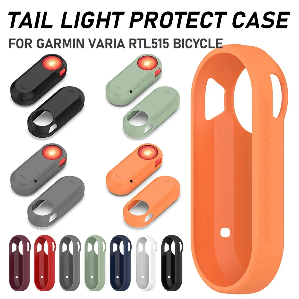 Soft Silicone Shells for Garmin Varia RCT 715 Camera Tail Light Housing Anti-scratch Sleeve Dustproof Washable Protective Cover