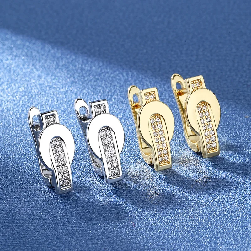 Kleiner Creolen-Ohrring aus 925er-Sterlingsilber mit Zirkonia für Mädchen und Kinder, schöne Aros Huggies-Ohrringe