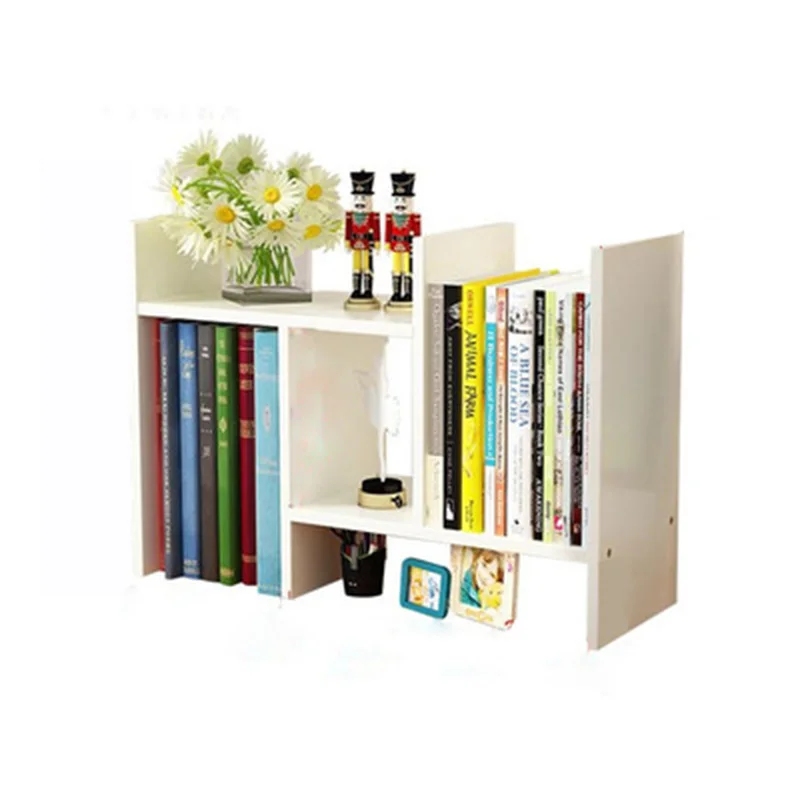 Home Student Desk Storage Rack Magazine Storage Rack Bookcase Bookshelf Stationery Storage Rack Stand Desktop Shelves