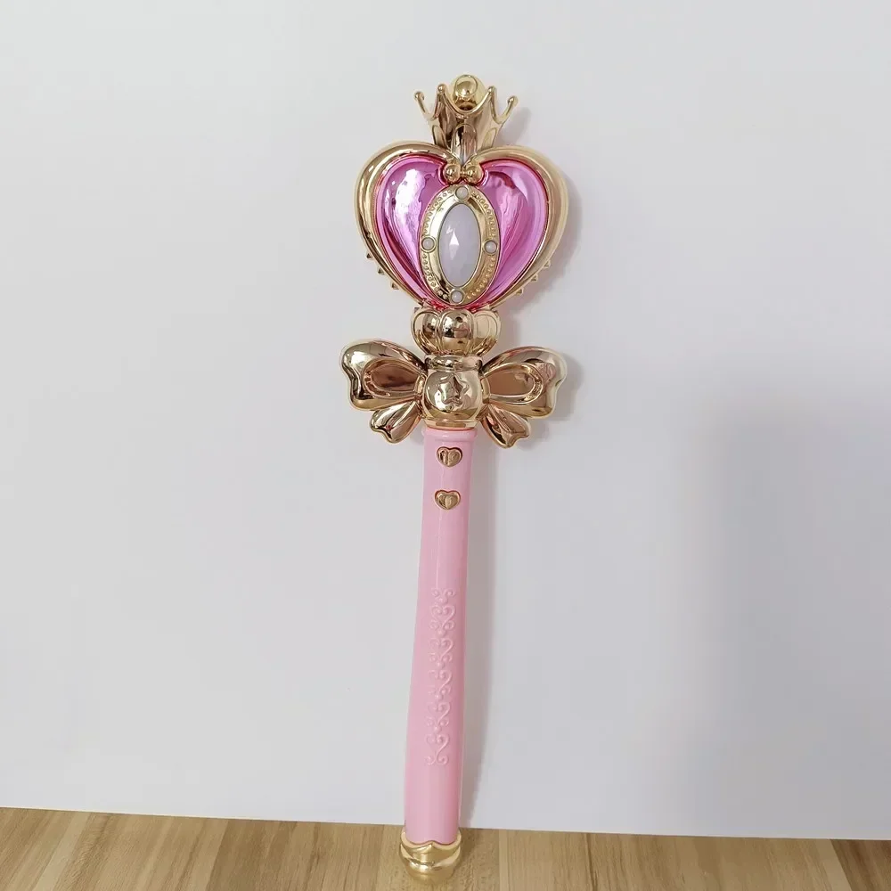 Anime Light Sailor girl Wand Magic Henshin Rod Musical Glow Heart Stick Moon Crystal stage Cosplay show Toy birthday Gift