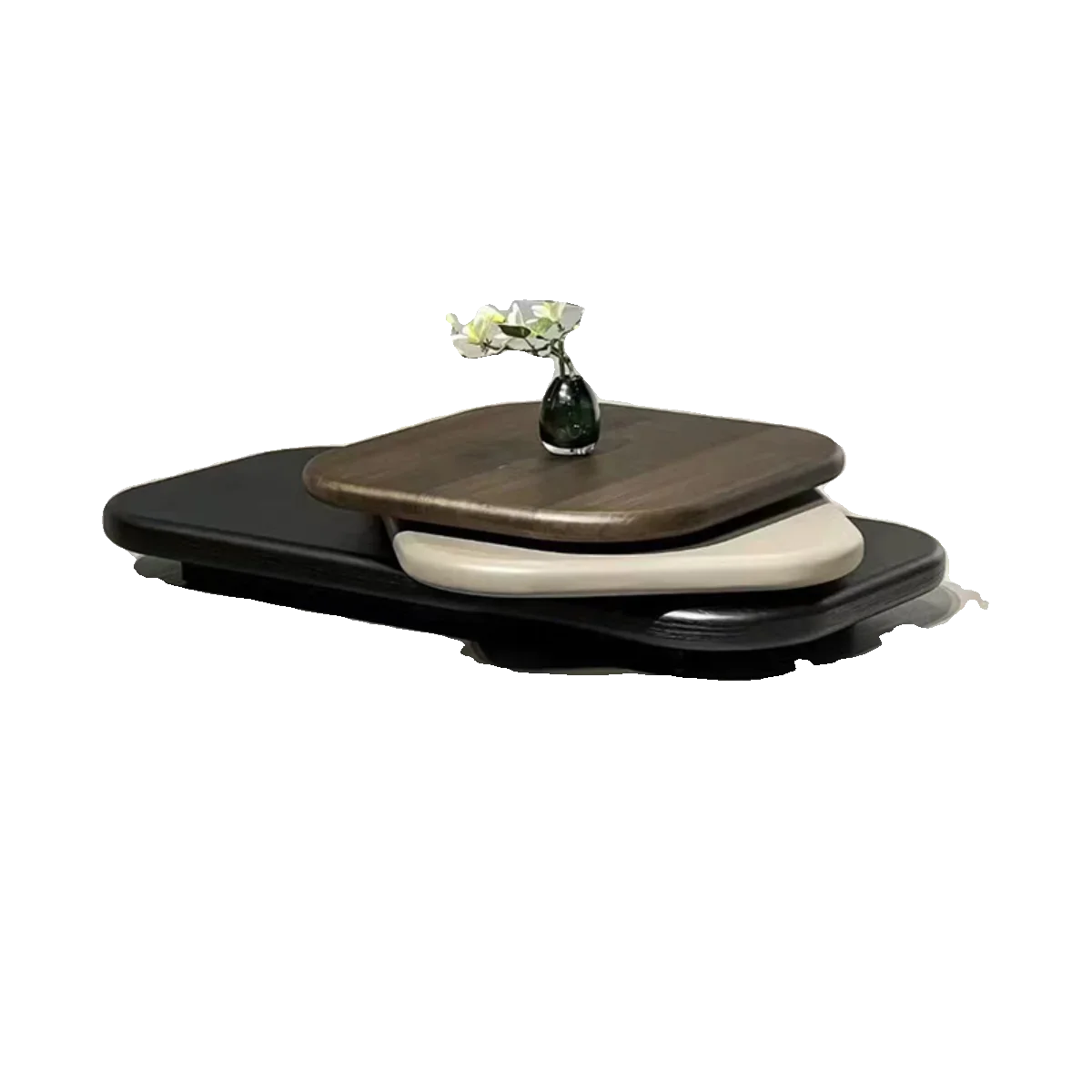 

13Modern simple coffee table small apartment rotatable Nordic wabi-sabi wind designer new living room coffee table