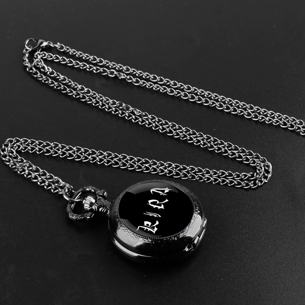 Anime Death Note Design cupola di vetro moda numeri arabi orologio da tasca al quarzo collana ciondolo catena uomo donna regali