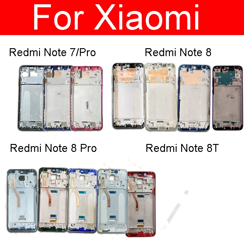 

Middle Frame Housing For Xiaomi Redmi Note 7 7Pro 8 8Pro 8T Middle Frame Bezel Plate Cover Rear Bezel Plate Chassis Replacement