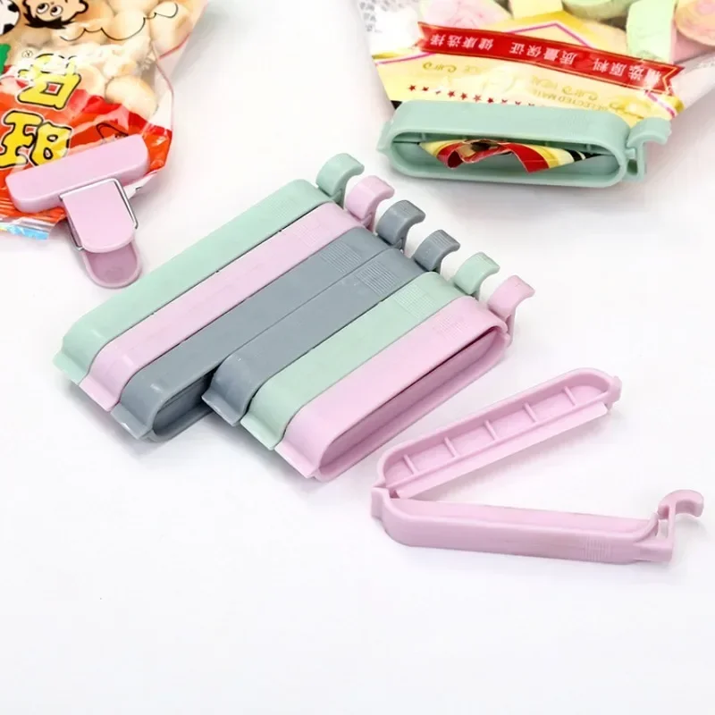 

12Pcs/set Portable Kitchen Tool Bag Clips Mini Vacuum Sealing Clamp Househould Snack Storage Bag Sealer Tool