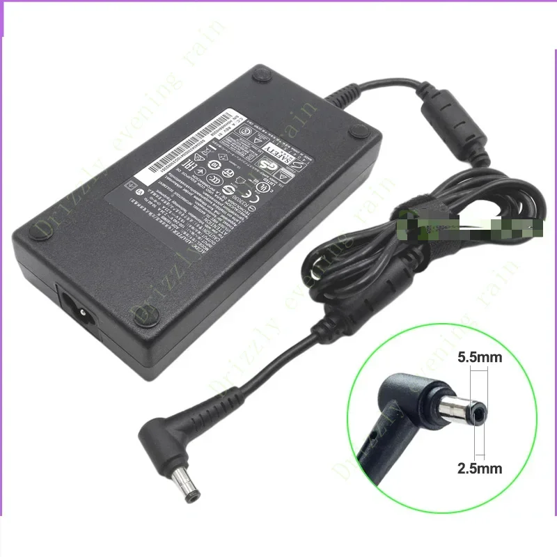 180W Gaming Laptop Charger 19.5V 9.23A for MSI Creator 17M A10SCS A10SD A10SE A9SD A9SE MS-17F3 GF72 8RE MS-179E GF62 8RE MS-16J