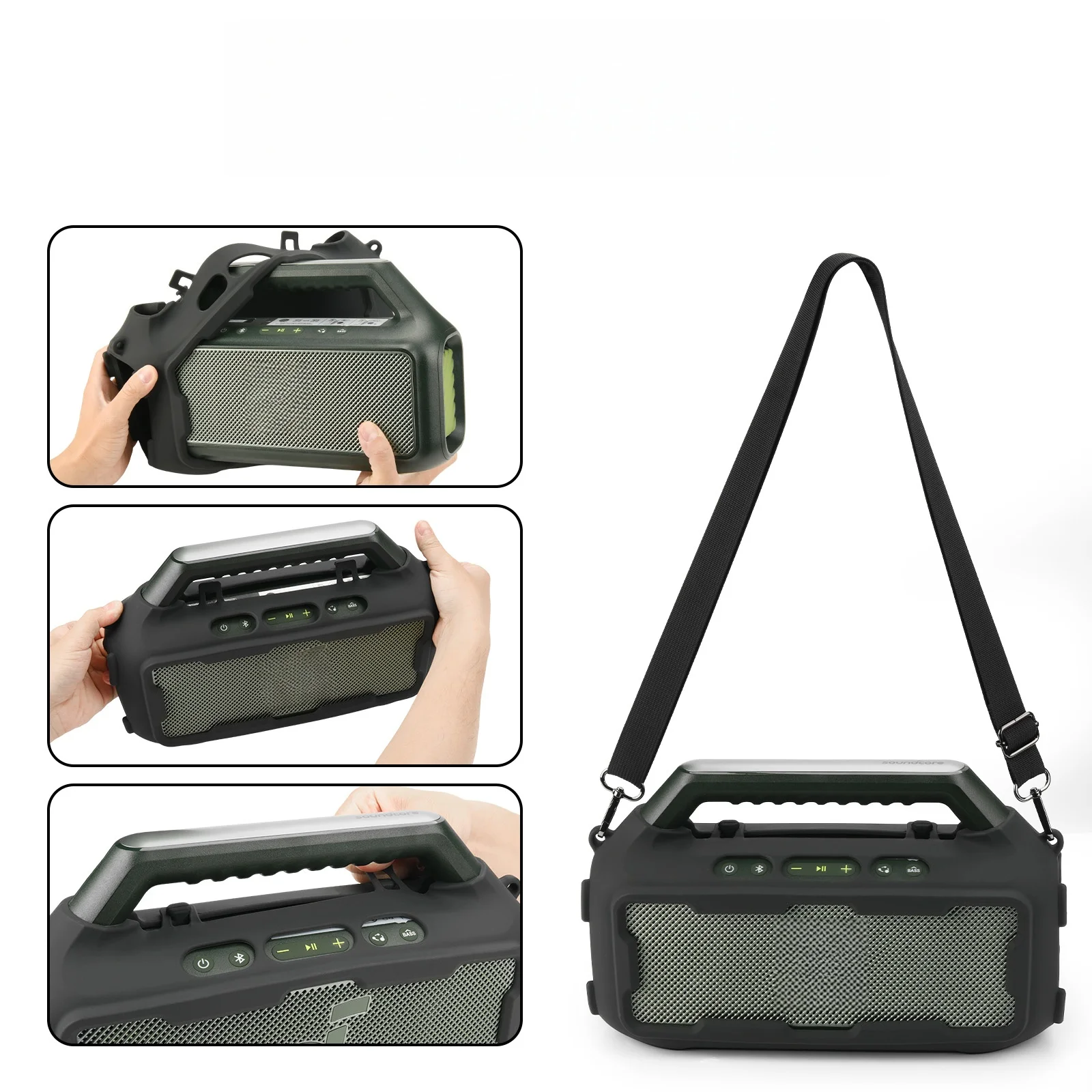 

Protective Case For Soundcore Boom 2 Speaker Dust-Proof Shock-Resistant Protective Accessory