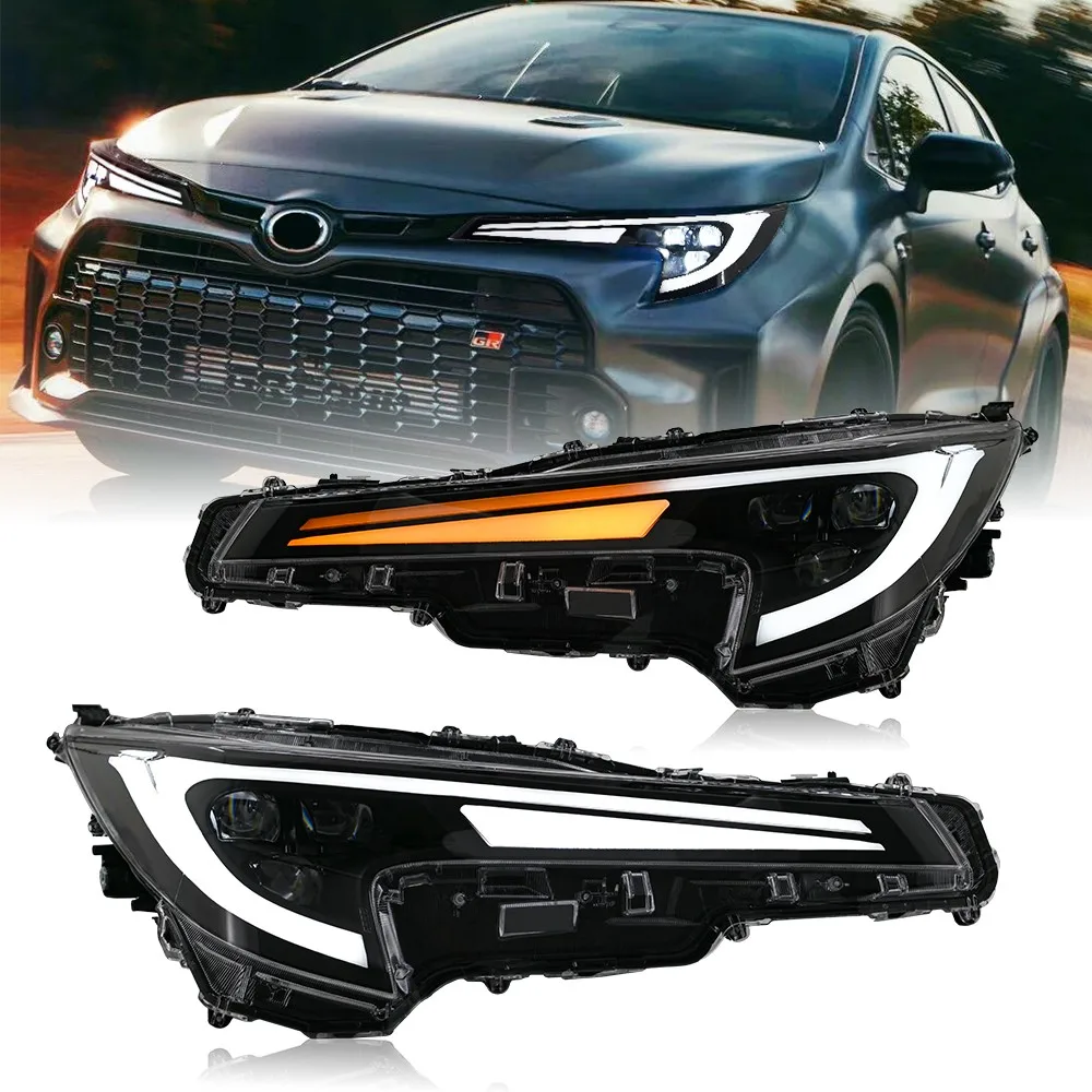 

LED Headlights Assembly For Toyota Corolla 2020-2022 w/Sequential Turn Start Up Animation