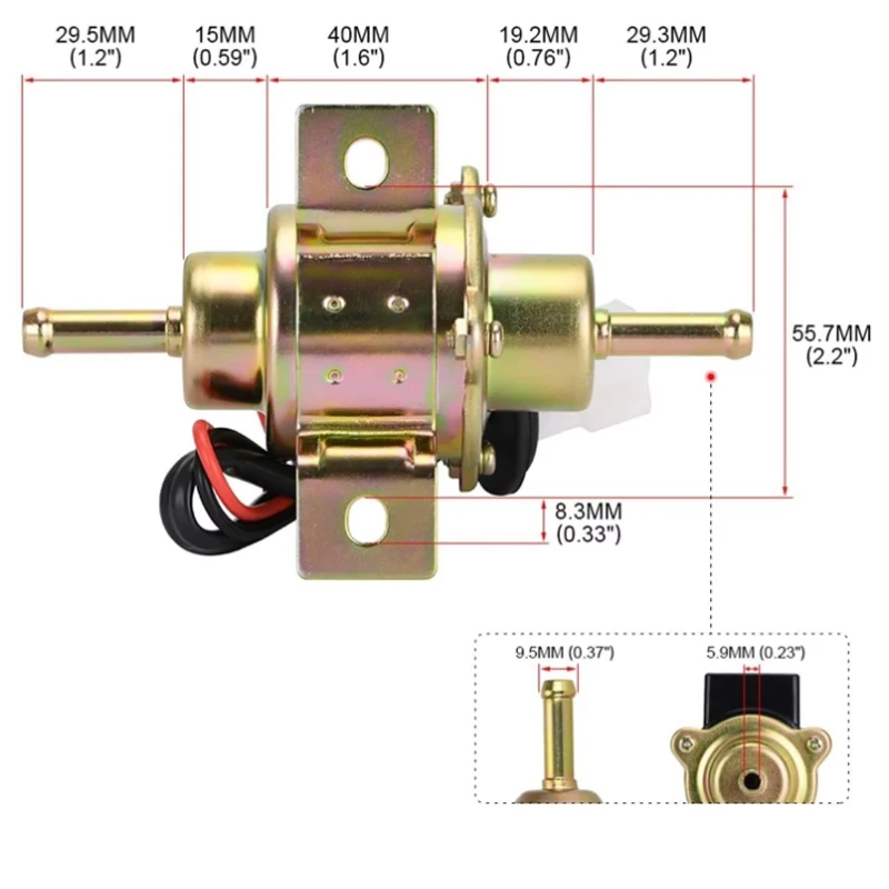 Pompa elettrica universale per gas diesel 12V EP500-0 EP5000 EP-500-0 035000 -0460 Per pompa carburante elettrica diesel per tubo olio moto