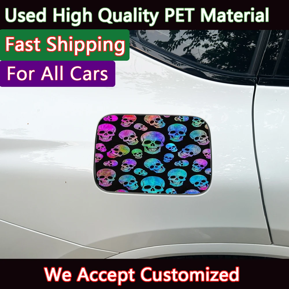 

Skull Skeleton Waterproof Car Fuel Tank Cap Sticker Sunscreen Decal Car Stickers