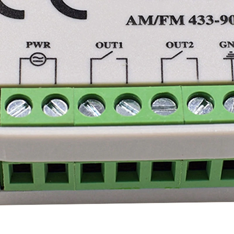 Receptor remoto para puerta de garaje, interruptor de controlador de 2 canales para transmisor RX de 433 y 868 Mhz, Frecuencia múltiple de 433-900MHZ, 3 unidades