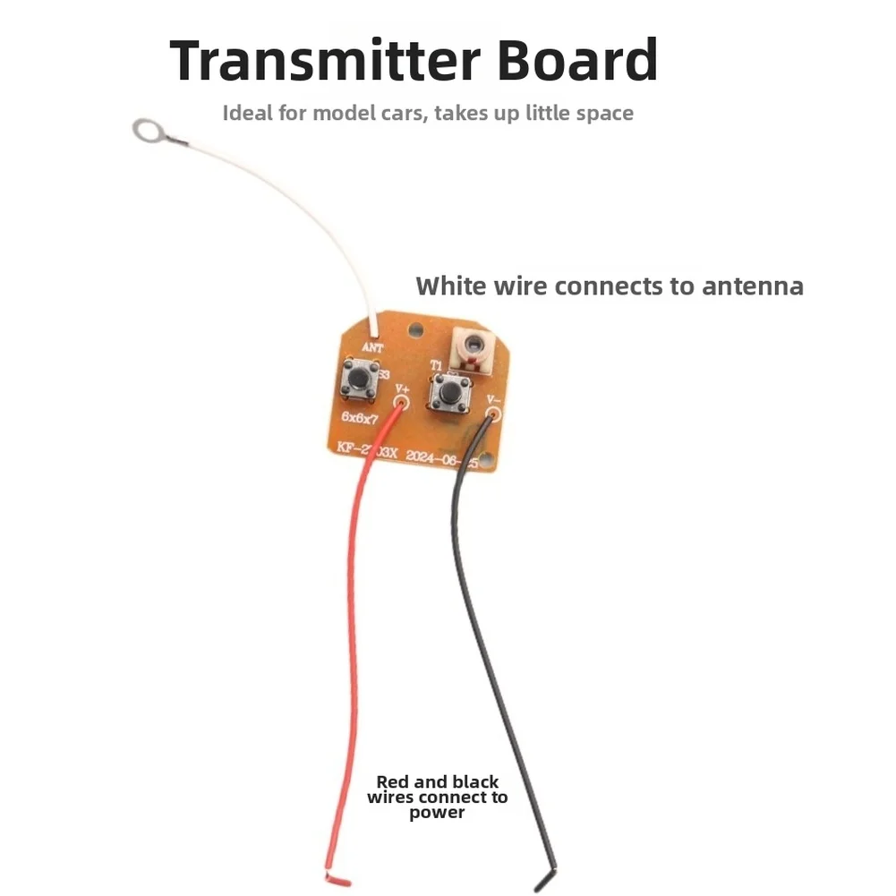 Remote Control Module Two Channel for DIY Electronics and Toy Car Projects with 2.6x3cm Receiver and 2.2x2.7cm Transmitter