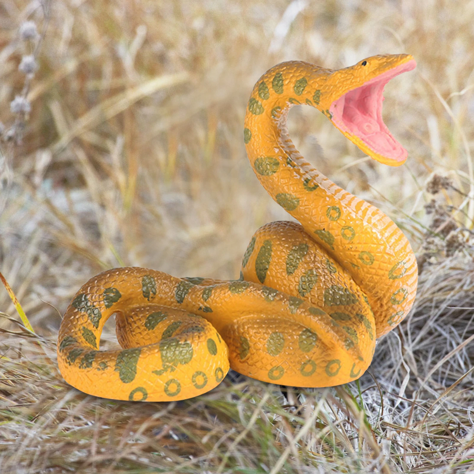 Snake Toy Fake Python Artificial Anaconda Durable Joke Simulation Education Model Rubber Prank Party Decoration Halloween Toys