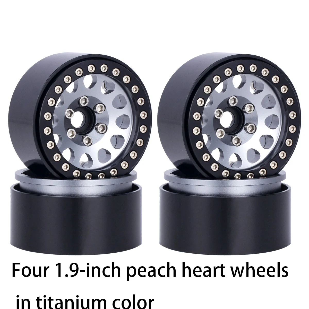RC 1.9-inch climbing car tire 123 * 48.5mm modified, fully upgraded sponge lined rubber soft tire 1/10 car universal 4 pieces