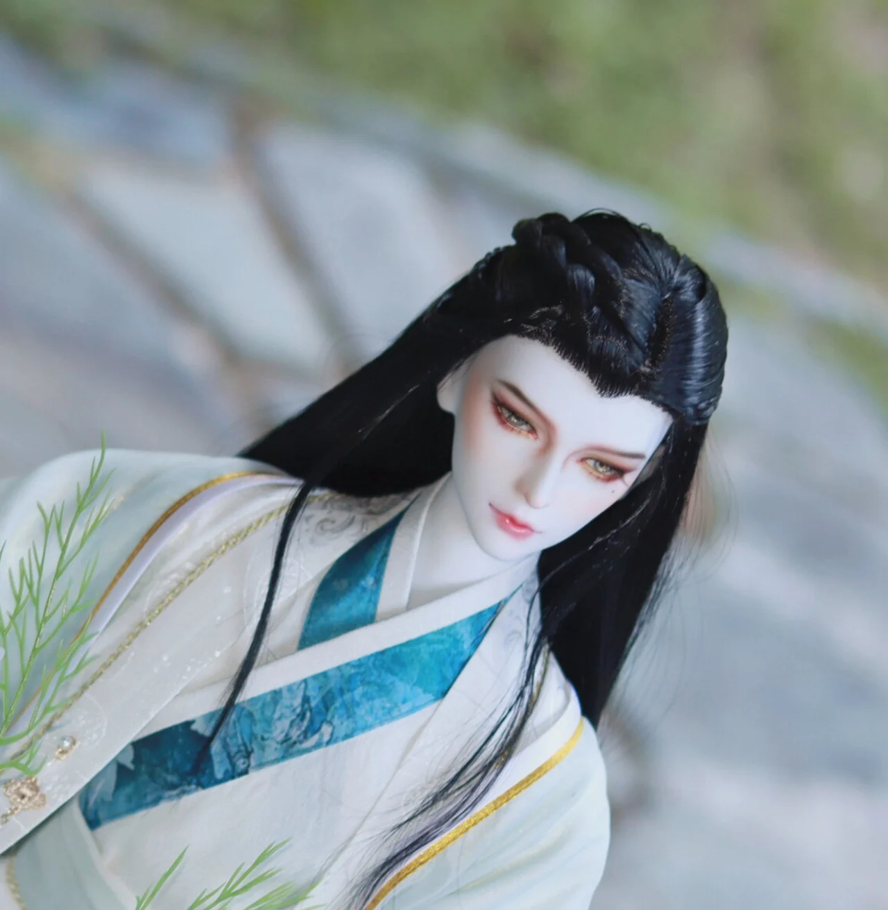 1/4 1/3 Scale Ancient Costume BJD Wig Doll Accessories Hanfu Antique Hair Retro Samurai Wigs For BJD/SD MSD SD13 SSDF Uncle 1866