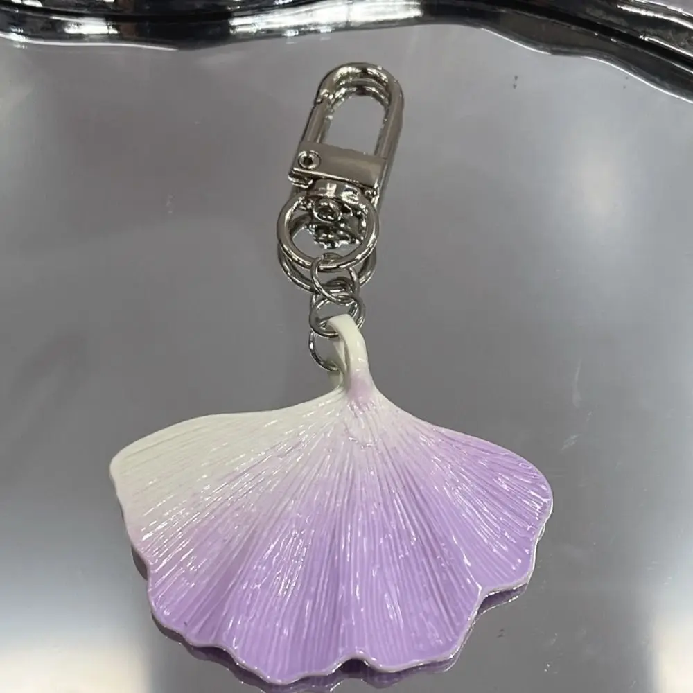 

Art Trendy Alloy Maple Leaf Keychain Simple Versatile Maple Leaf Pendant Decoration Colorful Ginkgo Leaf Keyring Car Key Chain