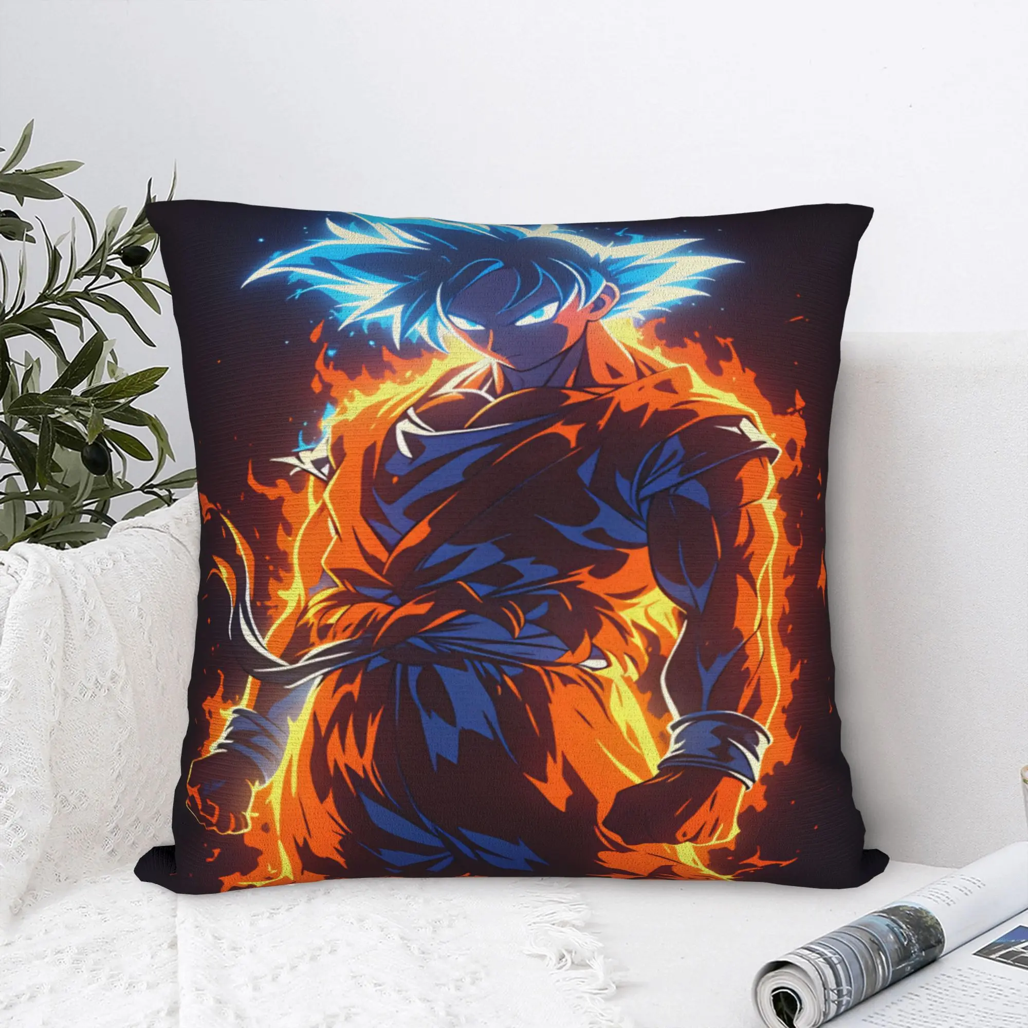 Pillow Cover Son Goku Dragons Balls Retro Trendy Pillow Case For Wedding Party Home Decor Pillowcases
