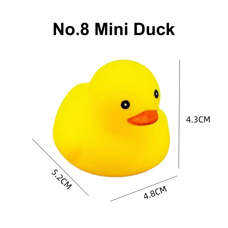 Cool Car Dashboard Decorations Rubber Duck Cute Rubber Duck DIY Accessories Mini Black Pink Blue Sunglasses Necklace Scarf - Image 5
